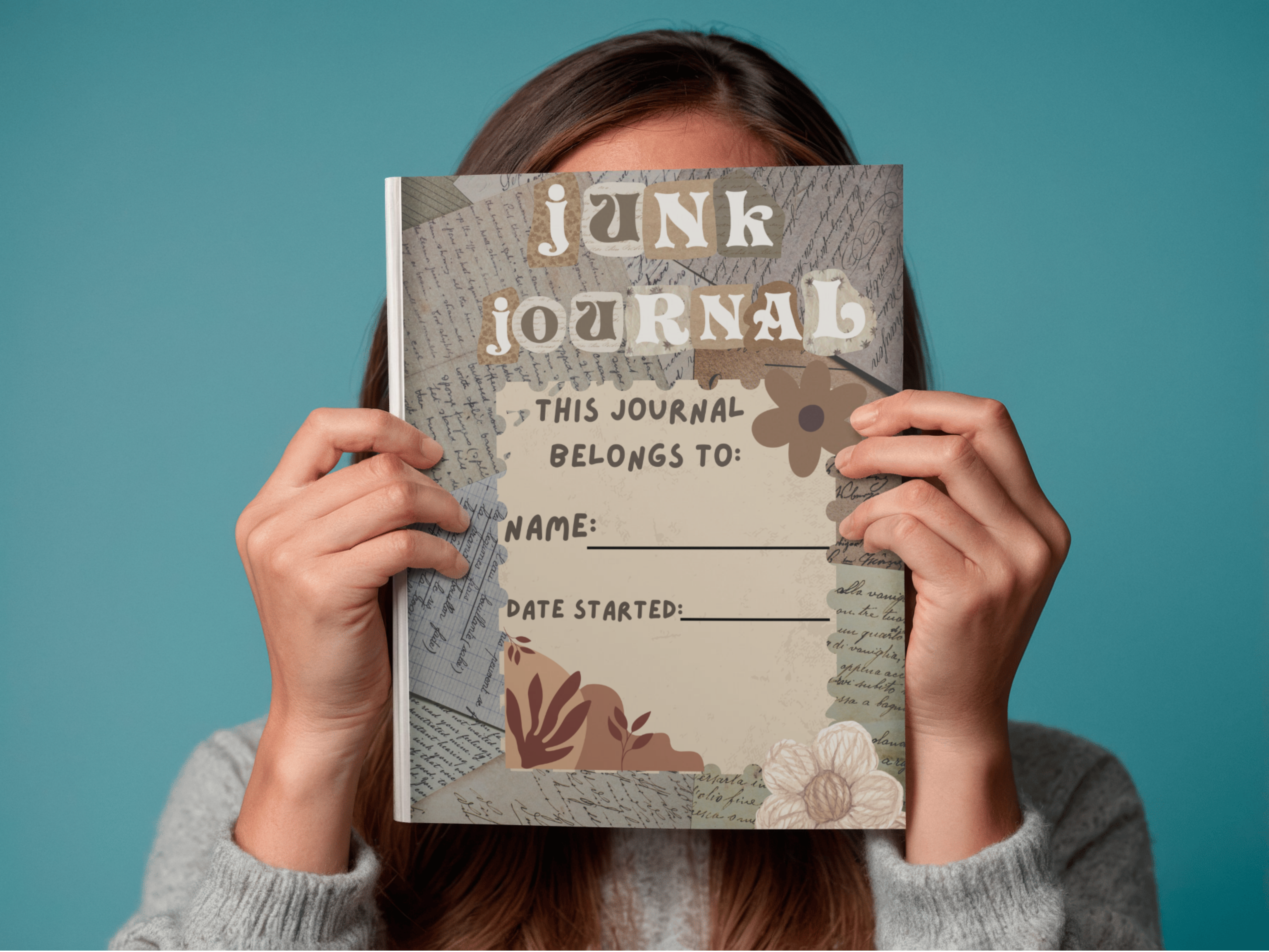 Vintage Ephemera Junk Journal Kit, 18 Printable Pages (Digital Downloads)