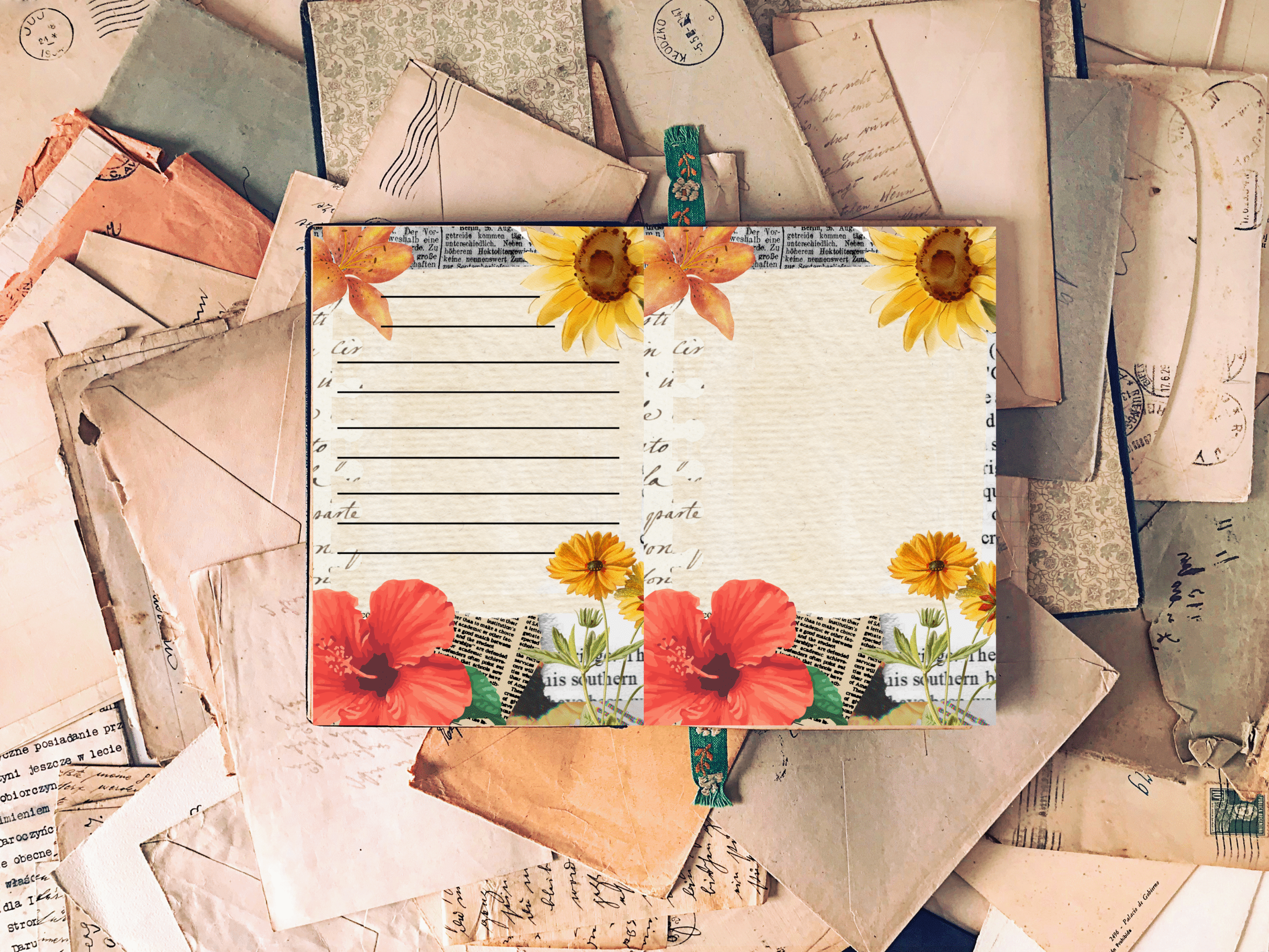 Vintage Ephemera Junk Journal Kit, 18 Printable Pages (Digital Downloads) - Image 3